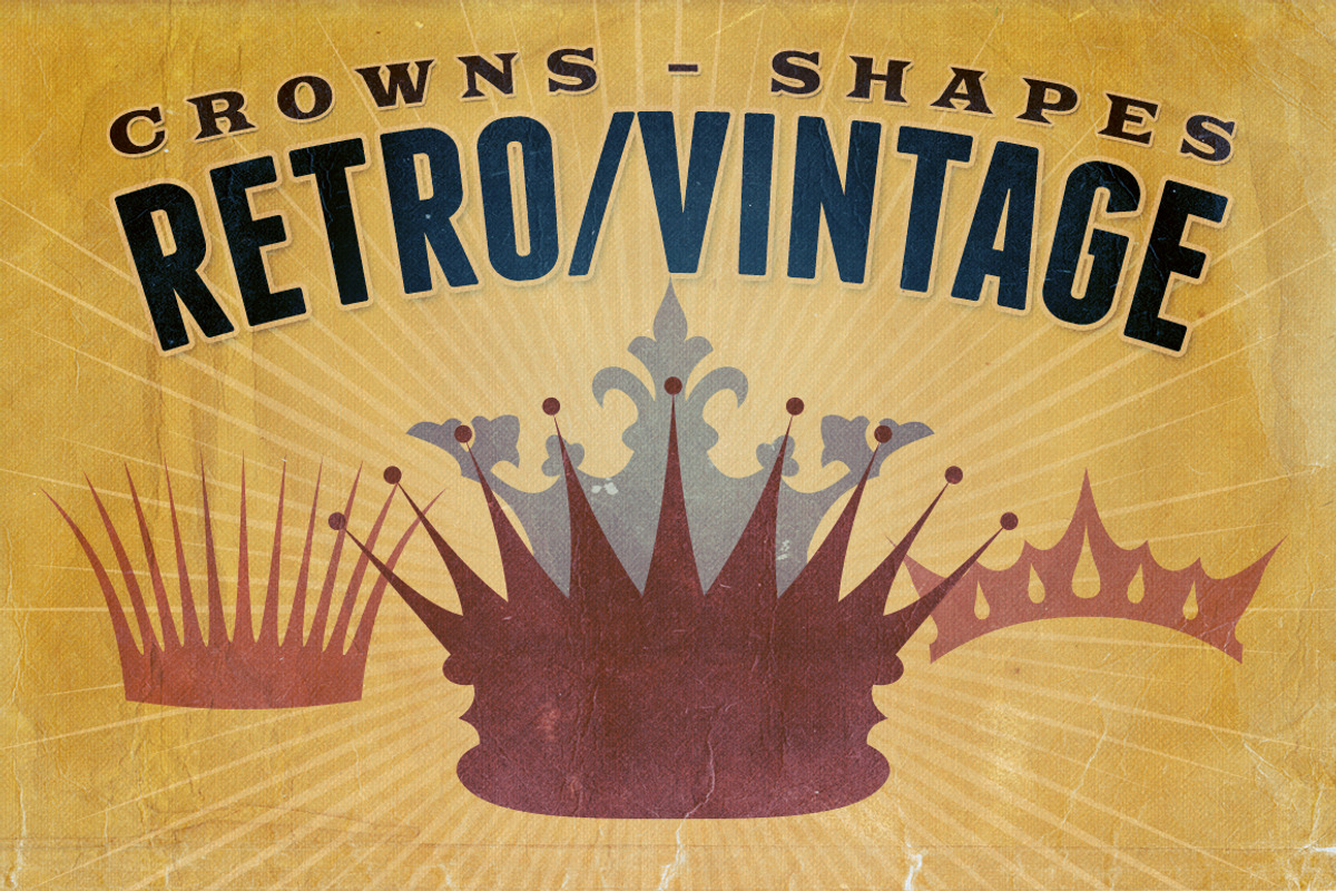 Retro/Vintage shapes - Crowns
