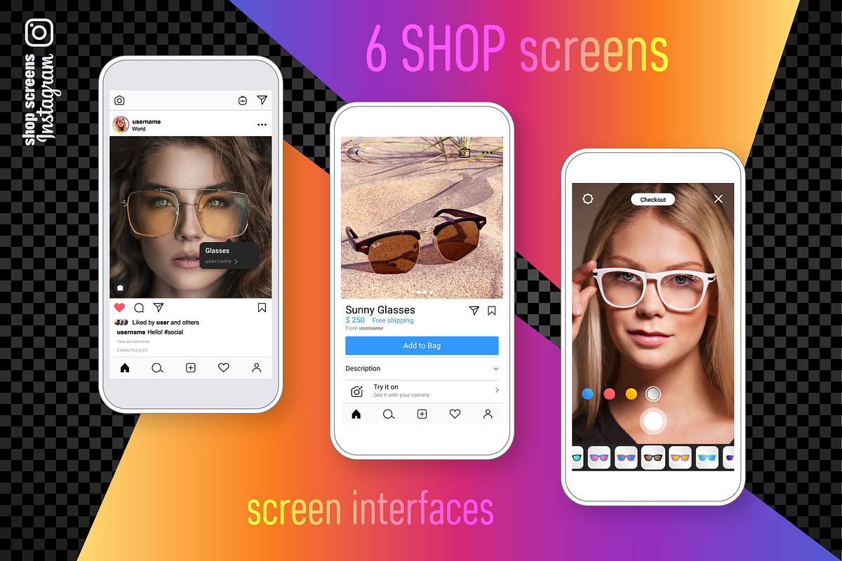 Instagram Shop Screens, a Social Media Template by karnofff (Photo 2 of 4)
