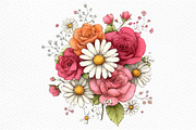 Whimsical Valentine’s Day Flowers, an Illustration by Craft Nest (Thumbnail 9 of 11)