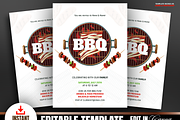 Summer Night BBQ Party Invitation, a Flyer Template by Madhabi Studio (Thumbnail 1 of 2)