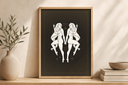 Gemini Zodiac Wall Art, a Person Illustration by Vasya Kobelev (Thumbnail 5 of 7)