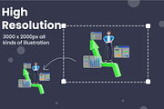 Financial Growth 3D Illustration, a Characters & Person 3D Model by novia99design (Thumbnail 4 of 6)