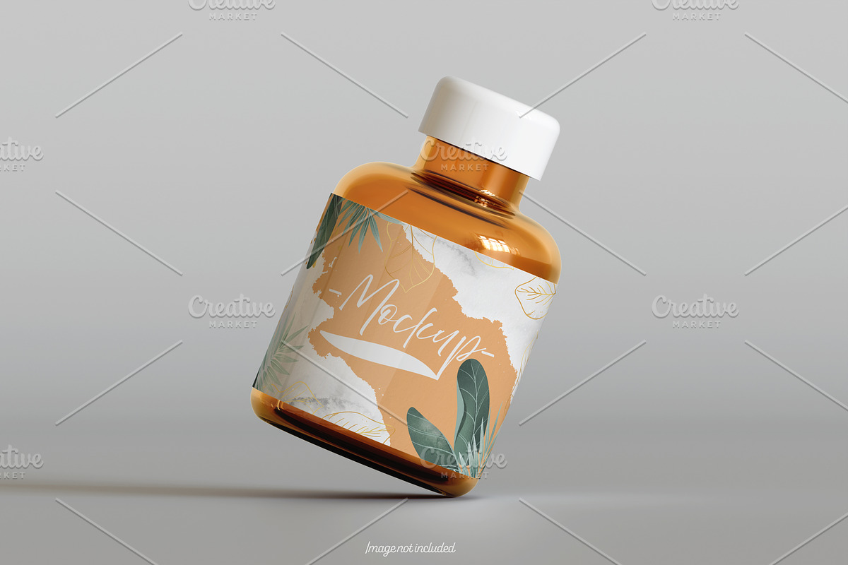 Pills Bottle Mockup Bundles, a Cups & Container Mockup by Ambo Ampeng (Photo 3 of 22)