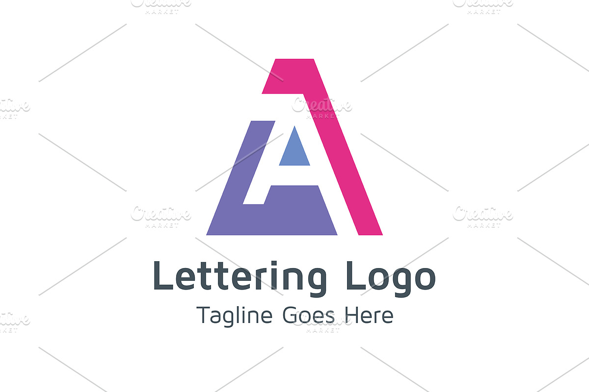 20 Logo Lettering A Template Bundle, a Branding & Logo Template by Acongraphic (Photo 9 of 21)