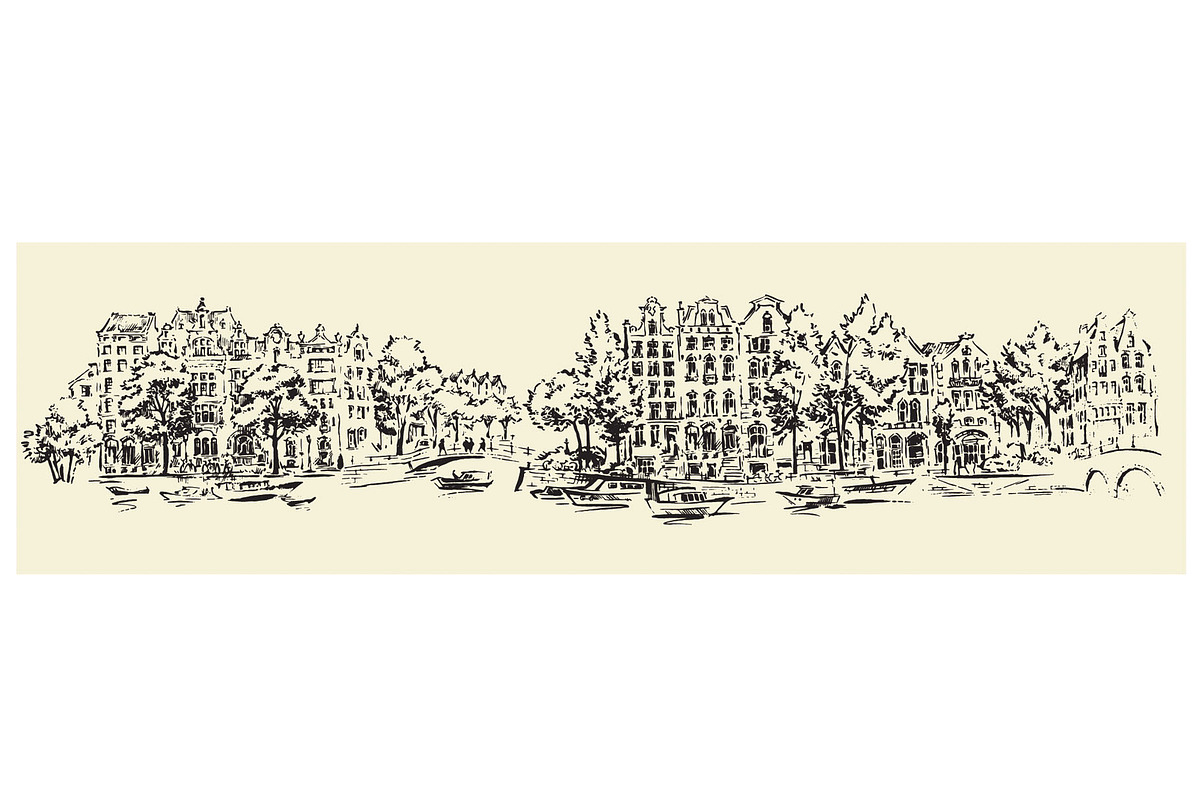 Amsterdam Hand Drawn Sketches, an Illustration by Penndpaper (Photo 14 of 16)