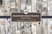 Neutral Modern Abstract Illustration, a Decorative Illustration by Housui Patterns (Thumbnail 1 of 9)