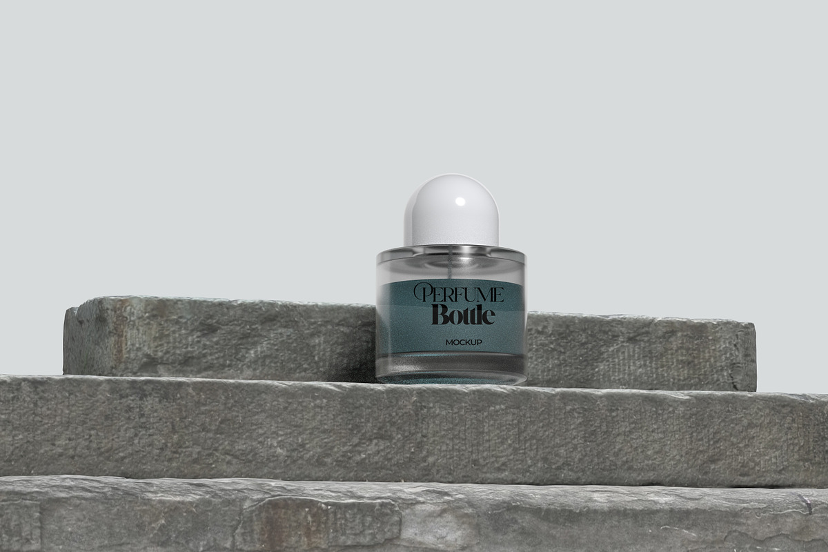 Perfume Bottle Mockup, a Packaging Mockup by ulfatunnazira (Photo 3 of 6)