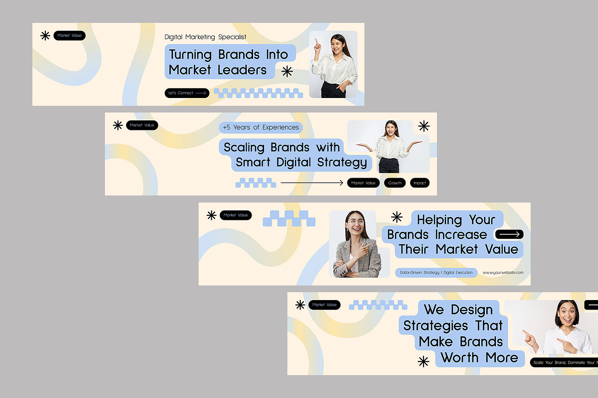 Modern Gradient Linkedin Banner, a Social Media Template by Neermana (Photo 4 of 4)