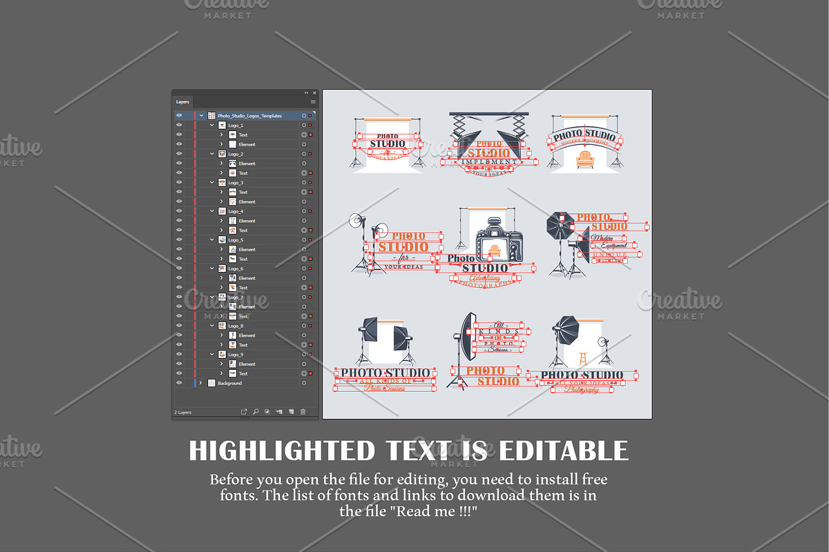 18 Photo Studio Logos Templates, a Branding & Logo Template by Art Design (Photo 11 of 11)