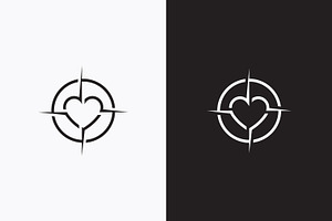 Target Crush Love Logo Romance, a Branding & Logo Template by Signatoro