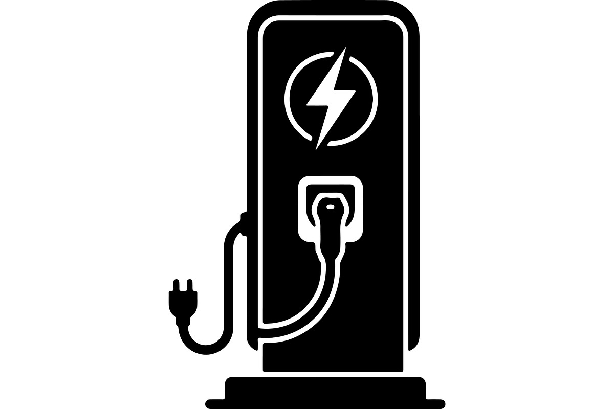 EV Charging Station Icon Bundle, a Technology Illustration by jahid234 (Photo 13 of 13)