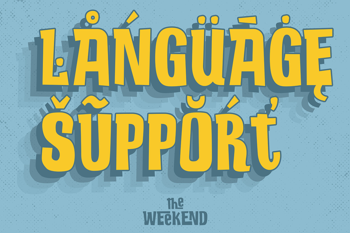 The Weekend Display Font, a Font by SemutHitam Creative (Photo 12 of 15)