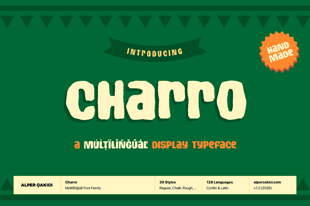Charro Rugged Handwritten Typeface