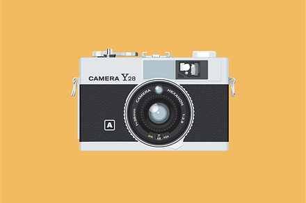 Retro 35mm Rangefinder Film Camera
