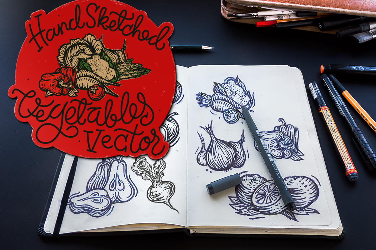Hand Sketched Vegetables vector, an Illustration by verywell (Photo 1 of 3)