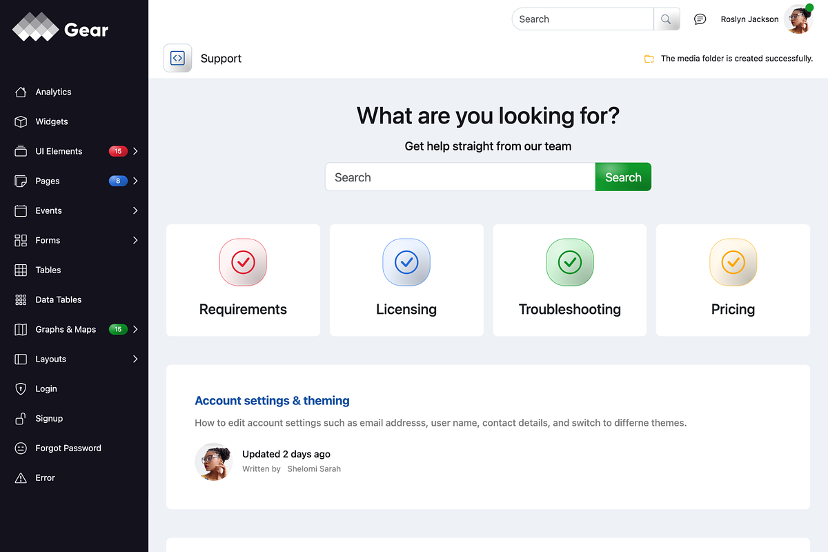 Gear Bootstrap Admin Template, a Bootstrap Template by Creative Themes (Photo 3 of 4)