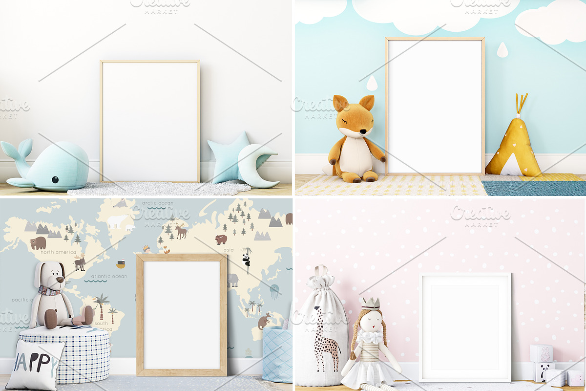 Kids Room Mockups - 51, a Print Template by Mockup Shop (Photo 3 of 6)