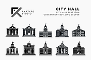 City Hall Icon Vector, an Icon by Akatype Studio (Thumbnail 1 of 3)
