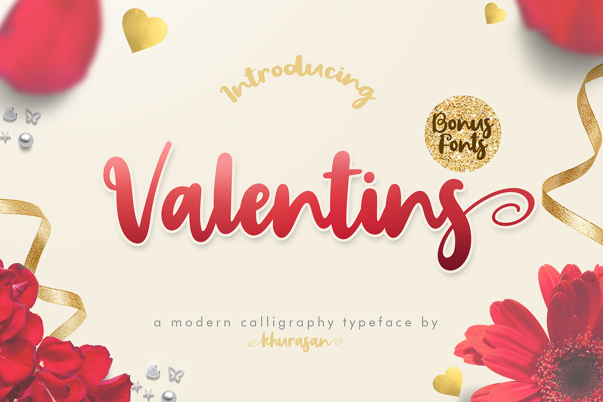 Valentins + Bonus 2 Font