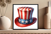 4th of July Clipart Hat, USA Patriot, an Illustration by DreamCafeArt (Thumbnail 4 of 7)