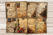 Old Letter Junk Journal Pages, a Decorative Illustration by GlamArtZhanna (Thumbnail 4 of 10)