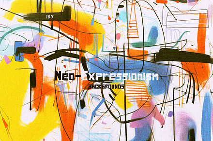 Neo-Expressionism Backgrounds, a Background Graphic by Lilithcollageart