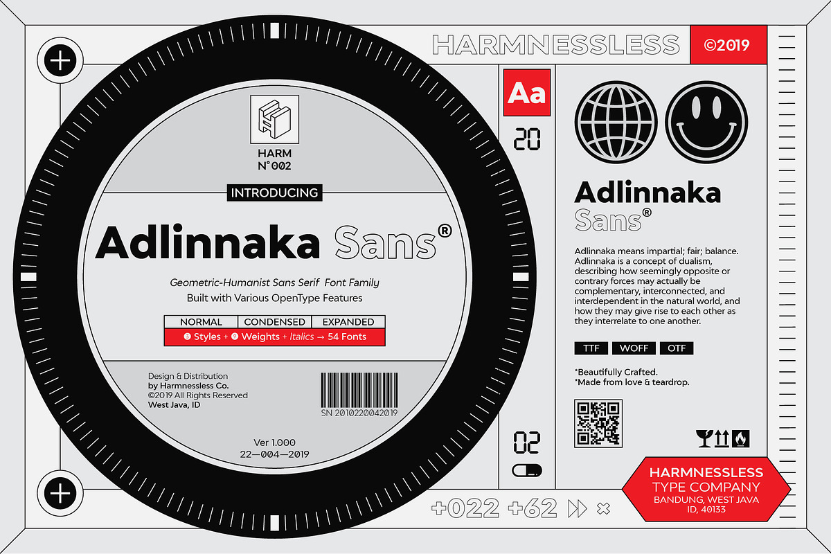 50% off Adlinnaka Sans - Font Family, a Sans Serif Font by HARMNESSLESS (Photo 1 of 11)