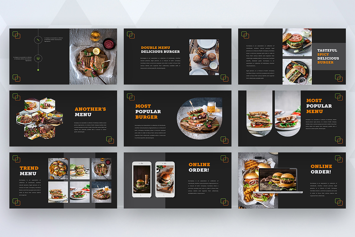 Burgerking - Powerpoint Template, a Presentation Template by UnicodeID