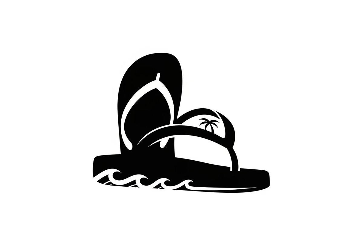 Beach Sandals Flip Flop Vector Bundl, an Illustration by jahid234 (Photo 4 of 49)