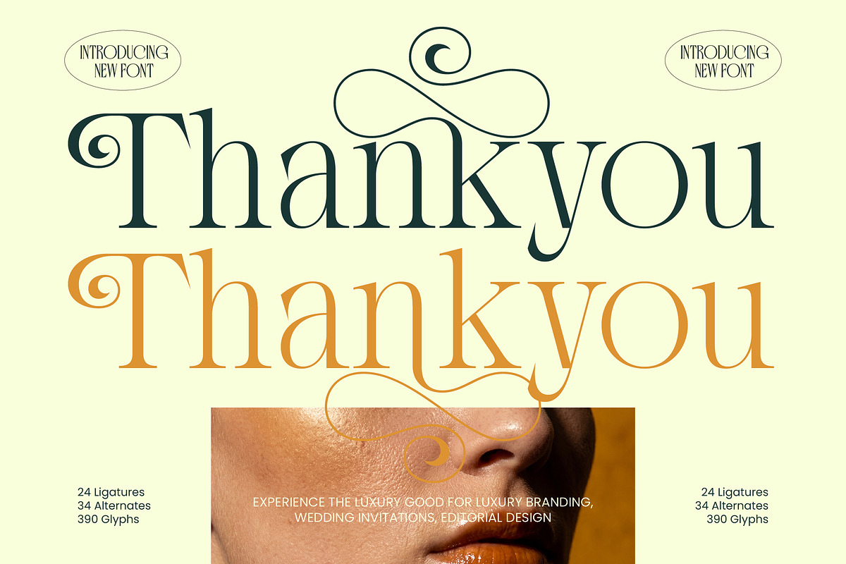 Chanel Gleminore Decorative Swash, a Serif Font by timelesstype.co (Photo 15 of 15)