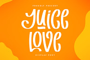 Juice Love | Display Font, a Handwritten Font by esamaradany (Thumbnail 1 of 7)