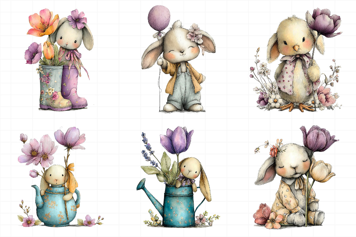 Whimsical Spring Clipart, an Illustration by Daily.Designs (Photo 8 of 8)