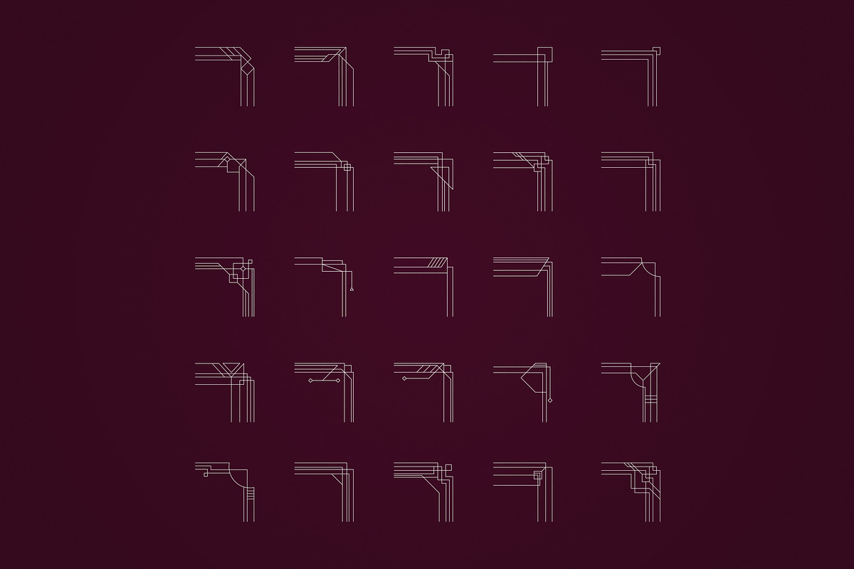 Art Deco Frames, Corners, Deviders, an Object Illustration by VP Fonts (Photo 8 of 10)