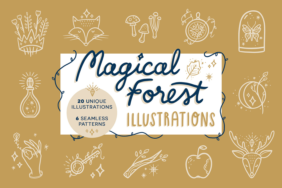 Magical Forest vector illustrations, an Object Illustration by Carole Chevalier (Photo 1 of 7)