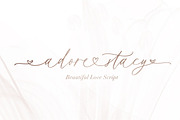 Adore Stacy - Beautiful Love Script, a Script Font by Bale Type (Thumbnail 1 of 9)