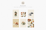 Watercolor French Breakfast Clipart, a Decorative Illustration by ThaismotaCreativeCo (Thumbnail 7 of 12)