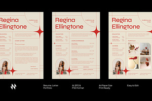 Minimal Creative Resume Design, a Resume Template by Neermana