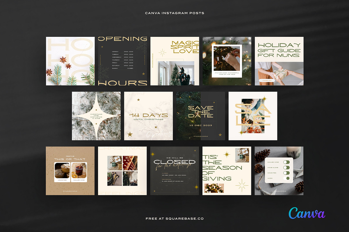 Christmas Canva Templates, a Social Media Template by Squarebase Templates (Photo 4 of 5)