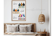 97 Quirky Birds on a Fence Clipart, an Animal Illustration by Art Paradise Studios (Thumbnail 6 of 9)