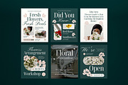 Florist Instagram Set, a Social Media Template by graphicook (Thumbnail 2 of 3)