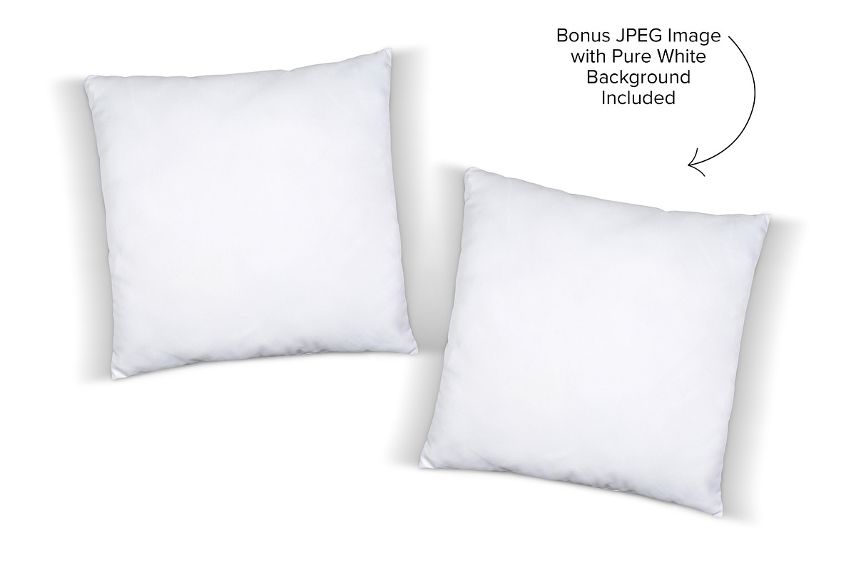 Two Pillow Mockup Bundle - PSD & JPG, a Product Mockup by MelissaBMockups (Photo 7 of 8)