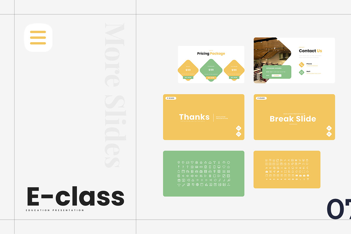 E-class – Google Slides Template, a Presentation Template by Ermedia Studio (Photo 8 of 8)