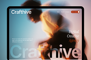 Crafthive Portfolio website, a Landing Page Template by Ahmed Rubel (Thumbnail 2 of 3)