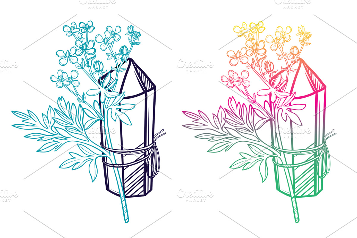 magic crystals, an Illustration by Vavavka (Photo 2 of 11)
