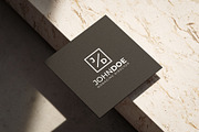 Square Modern Minimal Business Card, a Business Card Template by Shahjhan (Thumbnail 2 of 5)