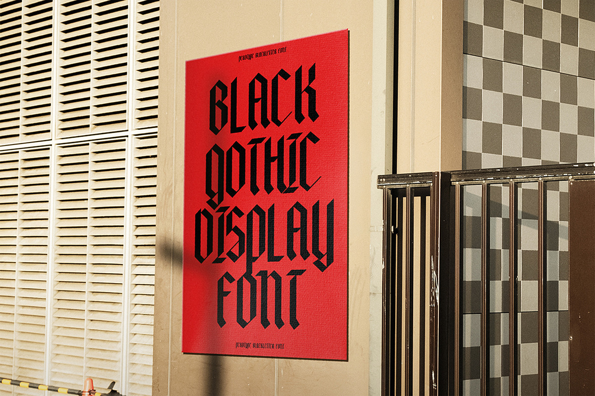 Blackville - Gothic Blackletter Font, a Blackletter Font by Pekotype (Photo 14 of 15)