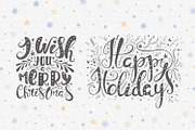 Vector Christmas lettering + bonus, a Decorative Illustration by Peace ART (Thumbnail 5 of 7)