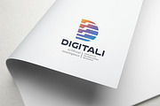Striped Letter D Tech Logo, a Branding & Logo Template by Design_Planet (Thumbnail 3 of 4)