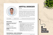 Actor Resume Template, a Resume Template by ResumeInventor (Thumbnail 2 of 9)