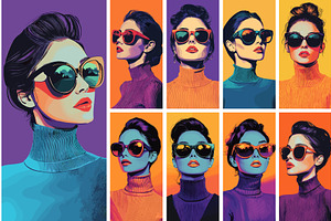 Woman portrait cartoon vector, an Object Illustration by Onyx